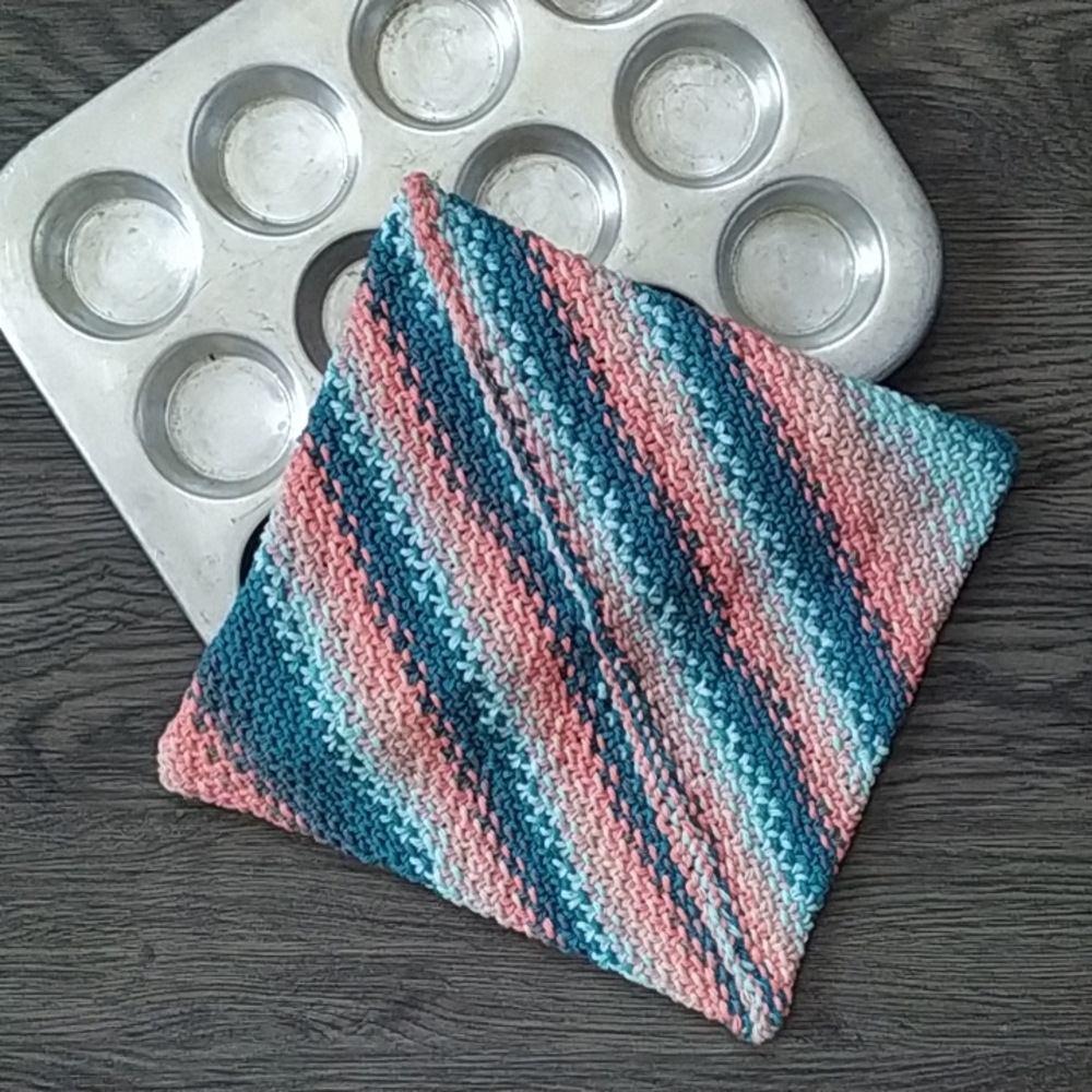 Hand Knit Hot Pad